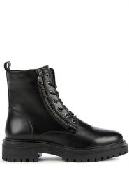 Geox Skórzane botki "Iridea" w kolorze czarnym rozmiar: 41. Czarne botki Geox, bez wzorów, z gumy, bez obcasa, bez zapięcia. Za 348.08 zł.