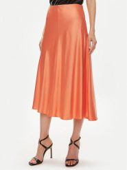 Custommade Spódnica midi Paja 999343903 Pomarańczowy Regular Fit. Brązowe spódnice Custommade, l, bez wzorów, z syntetyku, midi. Za 449.99 zł.
