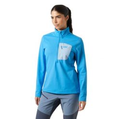 Damska bluza dresowa 1/2 z zamkiem błyskawicznym Helly Hansen Versalite. Niebieskie bluzy bez kaptura Helly Hansen, bez wzorów, z dresówki. Za 363.00 zł.