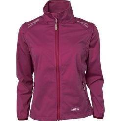 Damska wodoodporna kurtka softshell Pro-X Elements Hellen. Czerwone kurtki przejściowe sportowe PRO-X ELEMENTS, bez wzorów, z softshellu, bez kaptura. Za 446.50 zł.