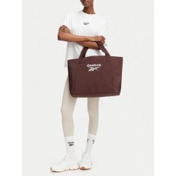 Torebka Reebok. Brązowe shopper bag Reebok, bez wzorów, bez dodatków. Za 99.99 zł.