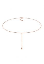 Elli Ladies Choker Y-chain drop ball boho wykonany z 925 Sterling Silver Naszyjniki 1 ct Damski. Szare naszyjniki Elli, z materiału, srebrne. Za 293.99 zł.