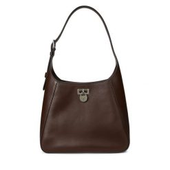 Torebka LAUREN RALPH LAUREN. Brązowe torebki klasyczne Lauren Ralph Lauren, bez wzorów, klasyczne, bez dodatków. Za 1,699.00 zł.