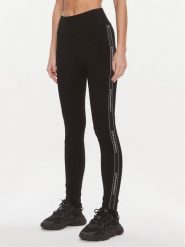 EA7 Emporio Armani Legginsy 3DTP69 TJ01Z 1200 Czarny Skinny Fit. Czarne legginsy EA7 Emporio Armani, bez wzorów, z bawełny. Za 379.99 zł.