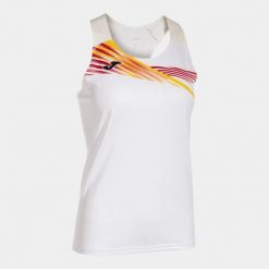 Tank top Joma Elite X. Białe topy Joma, bez wzorów, sportowe, bez kołnierzyka, bez ramiączek. W wyprzedaży za 143.55 zł.