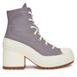 Trampki Converse. Fioletowe trampki Converse, bez wzorów, bez zapięcia. Za 399.99 zł.