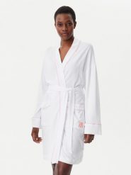 DKNY Szlafrok YI10046 Biały. Białe szlafroki damskie DKNY, xs, bez wzorów, z bawełny, bez ramiączek. Za 289.99 zł.
