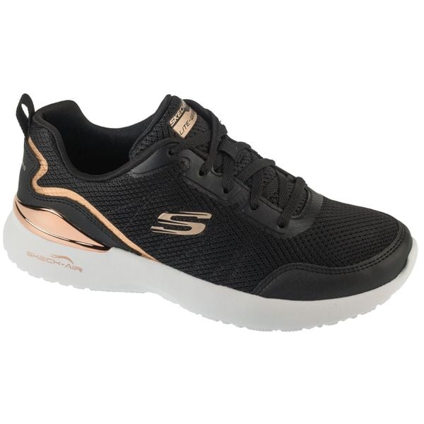 Buty sportowe Sneakersy damskie, Skech-Air Dynamight - The Halcyon. Czarne buty sportowe lifestyle Skechers, bez wzorów, sportowe, bez zapięcia, skechers sport. Za 279.99 zł.