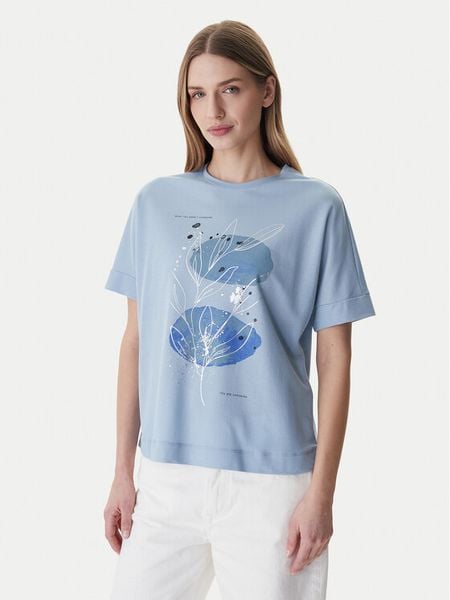 ONLY T-Shirt Jany 15356044 Niebieski Regular Fit. Niebieskie t-shirty ONLY, xs, bez wzorów, z wiskozy, bez kołnierzyka, bez ramiączek. Za 67.99 zł.