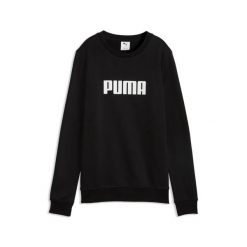 Bluza sportowa damska Puma ESS LOGO CREW FL 68831201. Czarne bluzy bez kaptura Puma, l, bez wzorów, z bawełny, bez kaptura. Za 129.94 zł.