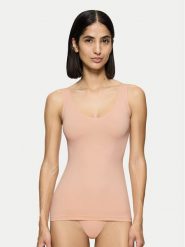 Triumph Bielizna modelująca górna Make-Up Illusion 10222371 Różowy. Czerwona bielizna modelująca Triumph, bez wzorów, z syntetyku. Za 79.99 zł.