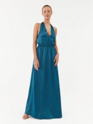 YAS Sukienka wieczorowa 26031524 Niebieski Regular Fit. Niebieskie sukienki YAS, s, bez wzorów, z syntetyku, wizytowe, bez kołnierzyka, bez ramiączek. Za 259.99 zł.
