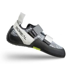 Buty wspinaczkowe damskie Boreal Beta WMN - grey. Szare buty treningowe BOREAL, bez wzorów, z gumy, bez zapięcia, na fitness i siłownię. Za 399.00 zł.