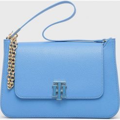 Tommy Hilfiger torebka kolor beżowy. Brązowe shopper bag Tommy Hilfiger, bez wzorów, na ramię, bez dodatków. Za 799.99 zł.