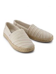 TOMS Espadryle w kolorze kremowym rozmiar: 42,5. Brązowe espadryle TOMS, bez wzorów, bez obcasa. Za 176.50 zł.