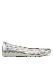 Caprice Baleriny 9-22151-42 Srebrny. Szare baleriny Caprice, bez wzorów, ze skóry, bez obcasa, bez zapięcia. Za 205.99 zł.