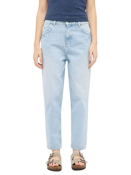 Mustang Dżinsy "Charlotte" - Tapered fit - w kolorze błękitnym rozmiar: W29/L34. Niebieskie jeansy Mustang, l, z aplikacjami, klasyczne, z podwyższonym stanem. Za 170.87 zł.