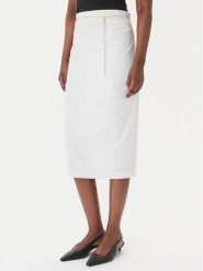 HUGO Spódnica ołówkowa Ratsa 50558168 Écru Slim Fit. Spódnice Hugo, bez wzorów, z syntetyku, ołówkowe. Za 759.99 zł.