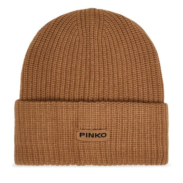 Czapka PINKO. Brązowe czapki zimowe Pinko, bez wzorów. Za 389.99 zł.