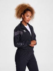Damska bluza dresowa Hummel Travel. Czarne bluzy z kapturem Hummel, na wiosnę, xs, bez wzorów, z dresówki, bez kaptura. Za 172.35 zł.