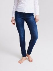 ICHI Jeansy 102011 Niebieski Skinny Fit. Niebieskie jeansy ICHI, bez wzorów, z bawełny. Za 109.99 zł.