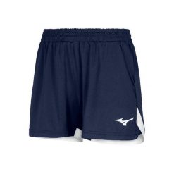 Szorty damskie Mizuno Classic. Niebieskie szorty Mizuno, bez wzorów, sportowe. Za 119.00 zł.