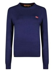 Geographical Norway Sweter "Fabrizia" w kolorze granatowym rozmiar: M. Niebieskie swetry Geographical Norway, m, bez wzorów, bez ramiączek. Za 110.04 zł.