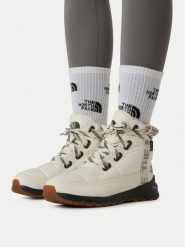 The North Face Śniegowce Thermoball Lace Up Luxe Wp NF0A817WQ4C1 Kremowy. Białe śniegowce The North Face, bez wzorów, z materiału, bez zapięcia. Za 649.99 zł.