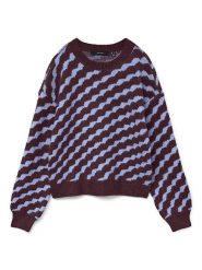 Vero Moda Sweter w kolorze brązowo-błękitnym rozmiar: M. Brązowe swetry Vero Moda, m, bez wzorów, bez ramiączek. Za 100.52 zł.