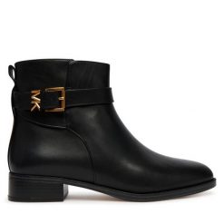 Botki MICHAEL Michael Kors. Czarne botki MICHAEL Michael Kors, bez wzorów, bez obcasa, na płaskiej podeszwie, bez zapięcia. Za 1,019.00 zł.