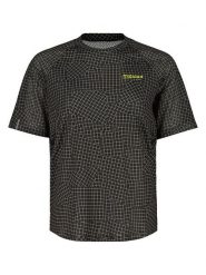 Maloja Koszulka w kolorze czarno-beżowym do biegania rozmiar: L. Brązowe t-shirty sportowe Maloja, l, bez wzorów, z materiału, bez ramiączek, do biegania. Za 118.56 zł.