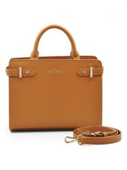 ATELIERS SAINT GERMAIN Skórzana torebka w kolorze karmelowym - 25 x 19 x 10 cm rozmiar: onesize. Brązowe torebki klasyczne ATELIERS SAINT GERMAIN, bez wzorów, z materiału, przez ramię, bez dodatków. Za 391.99 zł.