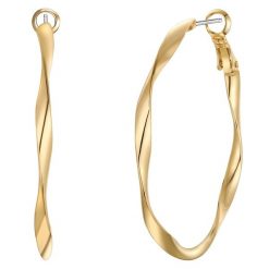 Yokoamii Kolczyki kola z pozlacanego mosiadzu 1 ct Damski. Żółte kolczyki Yokoamii, pozłacane. Za 159.99 zł.