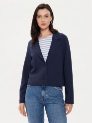 Tamaris Apparel Marynarka Ceyrat TAW0545 Granatowy Regular Fit. Niebieskie marynarki i żakiety Tamaris Apparel, bez wzorów, z bawełny, bez ramiączek. Za 399.99 zł.