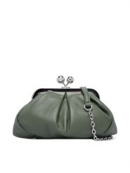 Weekend Max Mara Torebka Prati 2625516114600 Zielony. Zielone kopertówki Weekend Max Mara, bez wzorów, ze skóry, wizytowe, bez dodatków. Za 1,339.00 zł.