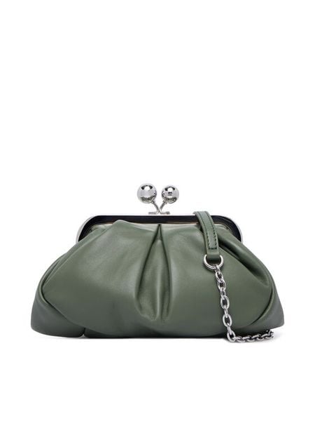 Weekend Max Mara Torebka Prati 2625516114600 Zielony. Zielone kopertówki Weekend Max Mara, bez wzorów, ze skóry, wizytowe, bez dodatków. Za 1,339.00 zł.