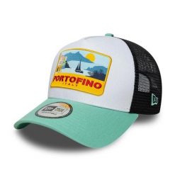 Czapka Trucker New Era NE Location Patch. Zielone czapki z daszkiem New Era, bez wzorów, z bawełny. Za 178.50 zł.