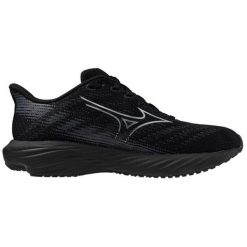 Buty Mizuno Enerzy Runnerz K1GC241602 czarne. Czarne buty do biegania bez wzorów, z tkaniny, bez zapięcia, do biegania. Za 373.02 zł.