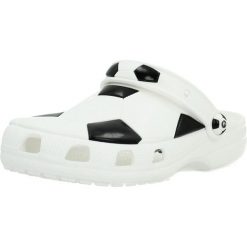 Sandały CROCS CLASSIC SOCCER BALL Biały. Białe sandały Crocs, bez wzorów, z materiału, bez obcasa, bez zapięcia. Za 199.99 zł.