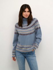 Culture Sweter Cuthurid 50109941 Niebieski Relaxed Fit. Niebieskie swetry Culture, s, bez wzorów, z syntetyku, bez ramiączek. Za 499.99 zł.