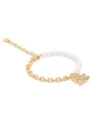 Swarovski Bransoletka Idyllia 5737622 Złoty. Żółte bransoletki Swarovski, metalowe. Za 754.99 zł.