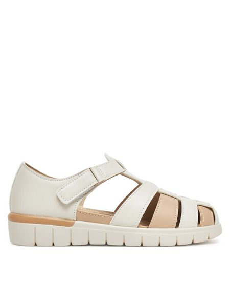 Clara Barson Sandały WFA3899-1 Beżowy. Brązowe sandały Clara Barson, bez wzorów, z materiału, bez obcasa, na płaskiej podeszwie, bez zapięcia. Za 119.99 zł.