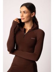 Spaio Bluza sportowa "Adapt" w kolorze brązowym rozmiar: XL. Brązowe bluzy z kapturem Spaio, xl, bez wzorów, z materiału, bez kaptura, outdoorowe. Za 192.33 zł.