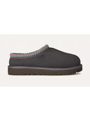 UGG Skórzane kapcie "Tasman II" w kolorze antracytowym rozmiar: 40. Czarne kapcie UGG, bez wzorów, ze skóry. Za 480.90 zł.