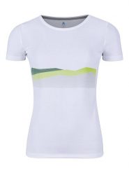 Odlo Koszulka funkcyjna "F-Dry" w kolorze białym rozmiar: M. Białe t-shirty sportowe ODLO, m, bez wzorów, z materiału, bez ramiączek, outdoorowe. Za 127.65 zł.