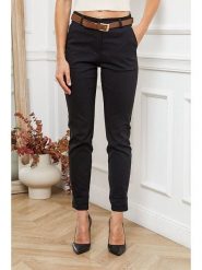 Joséfine Spodnie "Lorial" w kolorze czarnym rozmiar: L. Czarne spodnie materiałowe Joséfine, bez wzorów, z materiału. Za 113.90 zł.