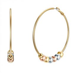 Lulu & Jane Stop metali Kolczyki koła 1 ct Damski. Czerwone kolczyki Lulu & Jane, pozłacane. Za 359.99 zł.
