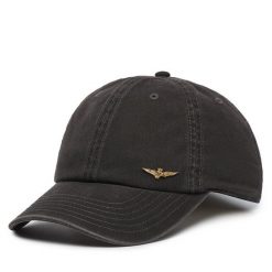 Czapka z daszkiem Aeronautica Militare. Szare czapki z daszkiem Aeronautica Militare, bez wzorów. Za 189.99 zł.