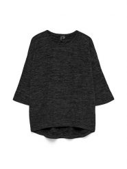 Vero Moda Bluzka w kolorze antracytowo-czarnym rozmiar: M. Czarne bluzki Vero Moda, m, bez wzorów, bez kołnierzyka, bez ramiączek. Za 61.60 zł.