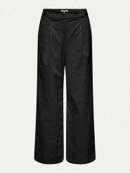 ONLY Spodnie materiałowe Stella 15338662 Czarny Wide Leg. Czarne spodnie materiałowe ONLY, bez wzorów, z bawełny. Za 109.99 zł.